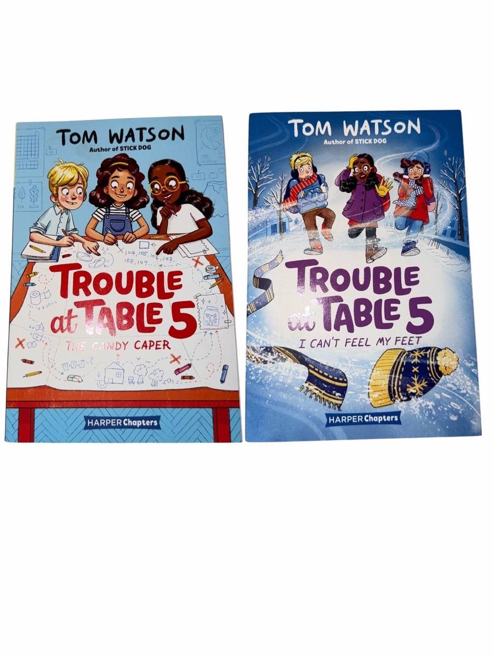 Tom Watson Trouble at Table 5 Book #1 & 5, 6-10 yrs.